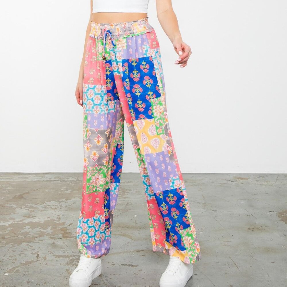 THML Vibrant Patchwork Pants